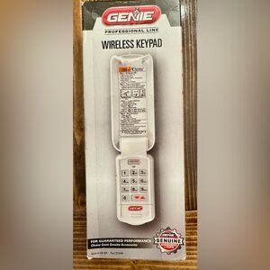 Genie Professional Line White Wireless Keypad Model GK-BX New In Box